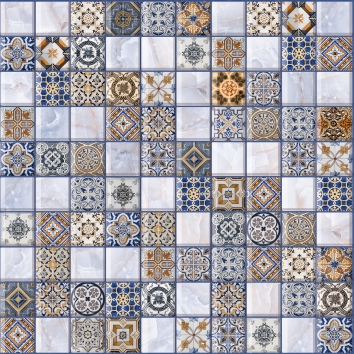 LB-Ceramics арт-мозаика синий 5032-0200 30х30