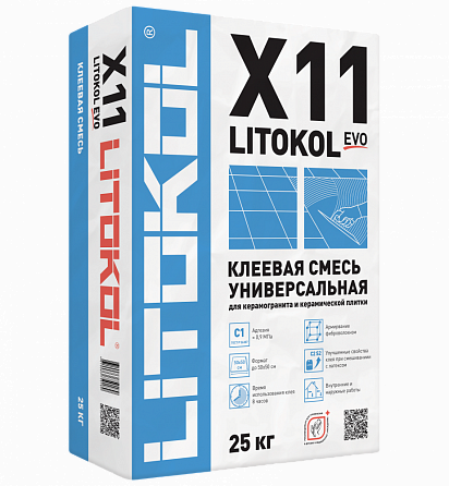  LITOKOL X11 EVO клеевая смесь 25kg