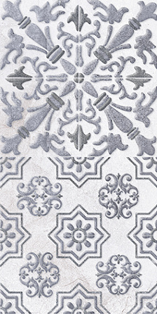 LB-Ceramics Декор 1 серый 1641-0091 20х40
