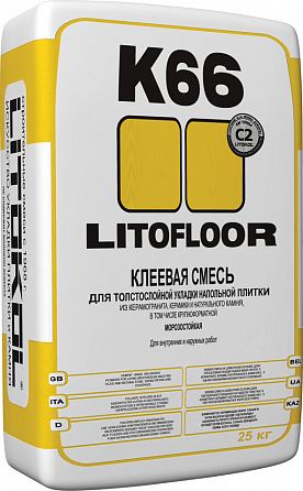 Litokol LITOFLOOR K66 клеевая смесь 25kg