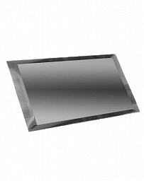 Прямоугольная зеркальная графитовая с фацетом 10мм ПЗГ1-02 - 480х120 мм/10шт