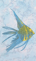 Декор желтая рыба (D403aAR8) 20х33