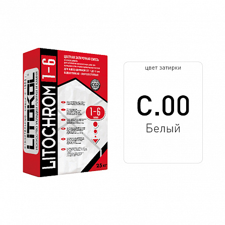 Litokol Litochrom 1-6 C.00 белая 25kg