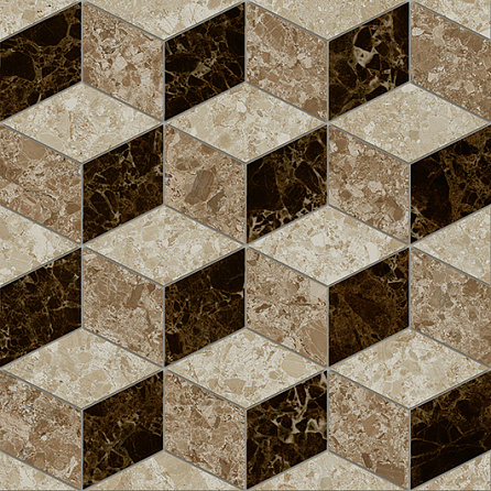 LB-Ceramics коричневый геометрия 6046-0350 45х45