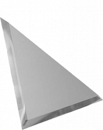Треугольная зеркальная серебряная с фацетом 10мм ТЗС1-04 - 300х300 мм/10шт
