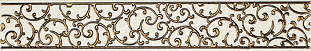 LB-Ceramics Бордюр орнамент кремовый1504-0132 7,5х45