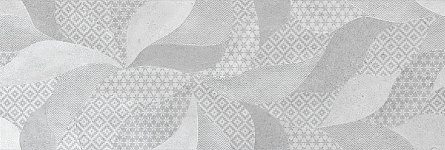 Керамин 1Д настенная декор серый пэчворк 25х75