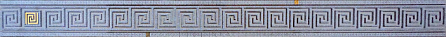 Laparet Пальмира Бордюр стеклянный серый 5х60 Мармара