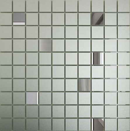 ДСТ зеркальная Серебро матовое + Графит См90Г10 25 х 25/300 x 300 мм (10шт) - 0,9