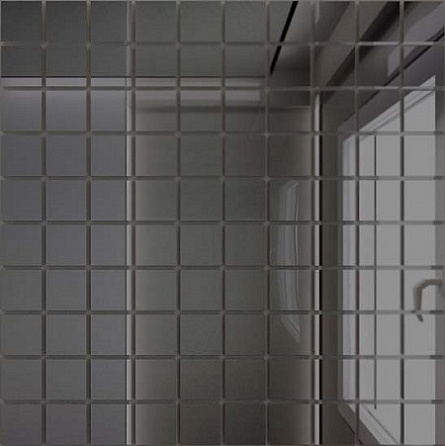 Керамическая плитка ДСТ Мозаика зеркальная Графит Г25 25 х 25/300 x 300 мм (10шт) - 0,9