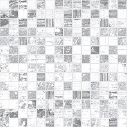 Керамическая плитка Laparet Мозаика серый+белый 30х30