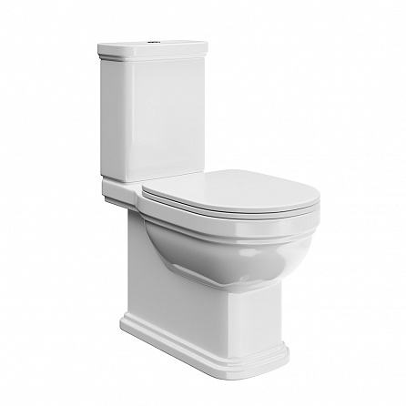 Kerama Marazzi Сиденье POMPEI для напольного унитаза, белое глянцевое PO.seat.01\WHT