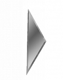 Зеркальная серебряная ПОЛУРОМБ боковой РЗС1-01(б) 10х34