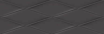Cersanit настенная рельеф черный (VGU232) 25x75