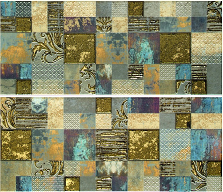 Latina Frades Mosaico Beige Панно комплект из 2 плиток 250х600 мм/500х600 мм