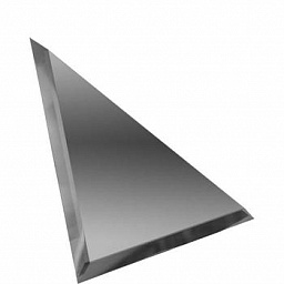 Треугольная зеркальная графитовая с фацетом 10мм ТЗГ1-01 - 180х180 мм/10шт