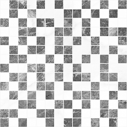 Керамическая плитка Laparet Мозаика серый+белый 30х30