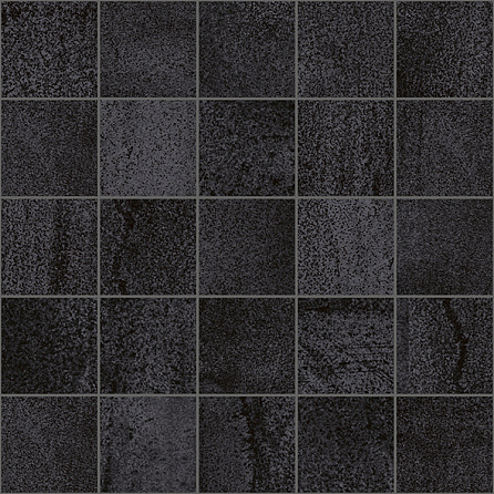 Керамическая плитка Laparet Декор мозаичный чёрный MM34034 25х25