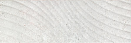 Керамин 1 тип 1 настенная декор серый, волна 25х75