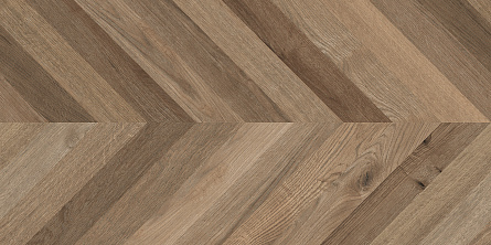 Керамогранит Laparet коричневый 60х120 матовый карвинг Wood Lux Walnut Chevron M
