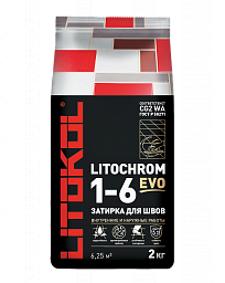 Сухие смеси  LITOCHROM 1-6 EVO LE.115 Светло-серый 2kg,Al.bag