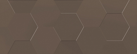 Керамическая плитка Керамин 3Т настенная коричневый 20х50 Даймонд
