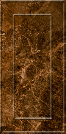 Керамическая плитка Керамин 3Д настенная коричневая 30х60 Букингем