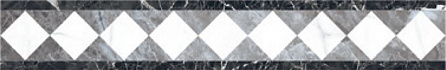 Kerranova Black&White Бордюр K-60/LR/f01-cut/10x60
