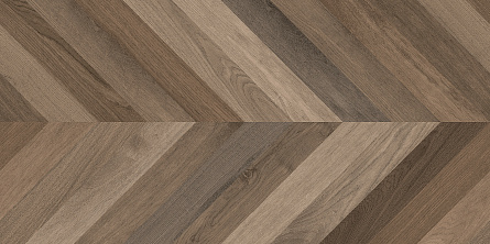 Керамогранит Laparet коричневый 60х120 матовый карвинг Wood Latina Brown Chevron M