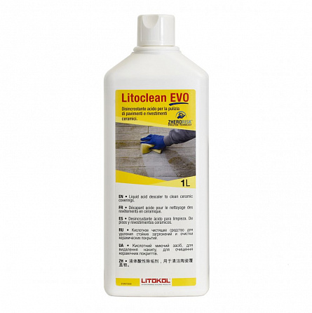 Litokol LitoCLEAN EVO очиститель кислотный жидкий флакон 1л