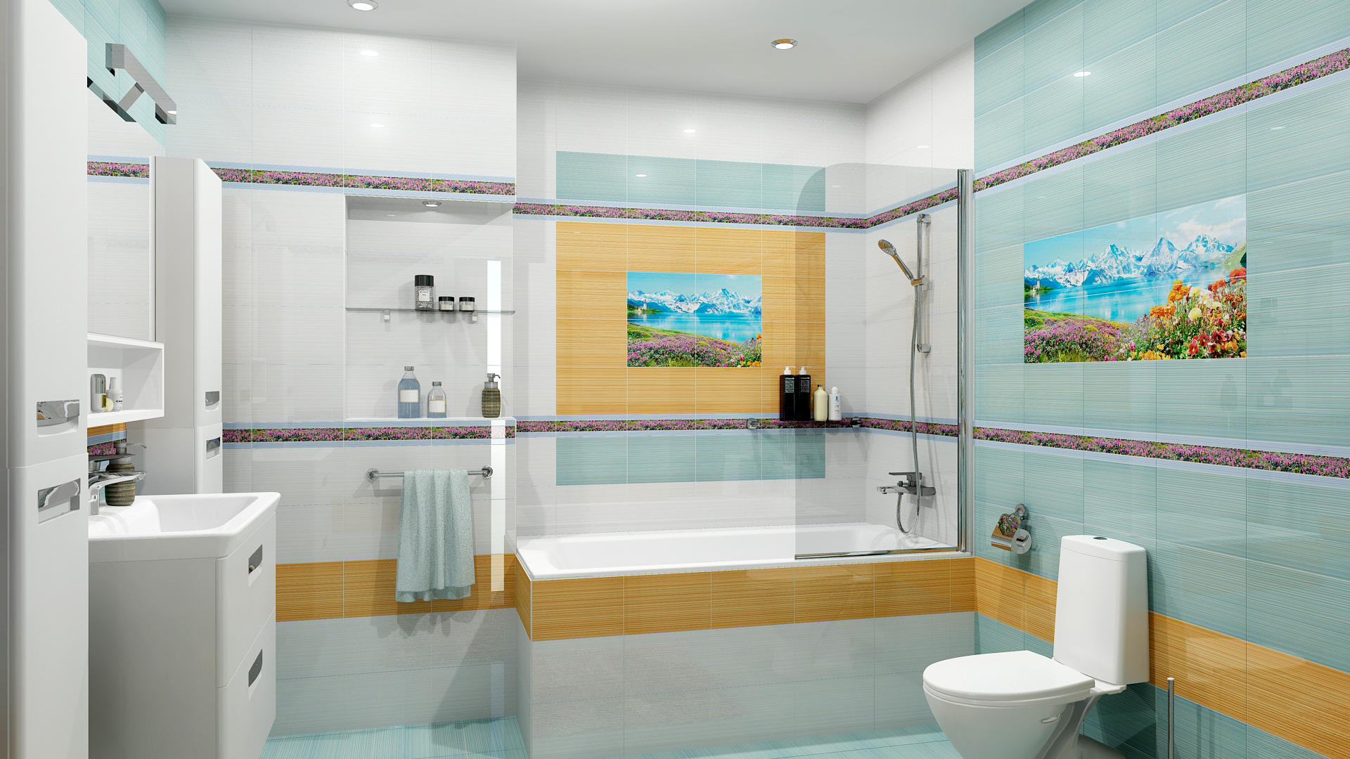 Оби плитки для ванны. Дельта керамика Mauritius.
